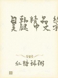 日韩精品 丝袜美腿 中文字幕