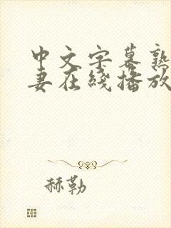 中文字幕熟女人妻在线播放