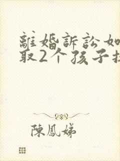 离婚诉讼如何争取2个孩子抚养权