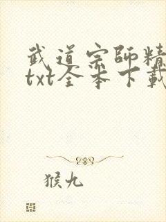 武道宗师精校版txt全本下载封面