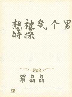 想被几个男人同时操