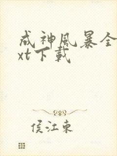 成神风暴全文txt下载封面