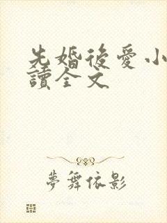 先婚后爱小说阅读全文