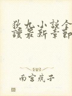 狄九小说全文阅读最新章节更新