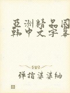 亚洲精品国产日韩中文字幕