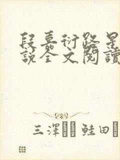 段嘉衍路星辞小说全文阅读免费