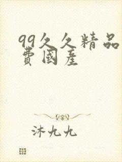 99久久精品免费国产