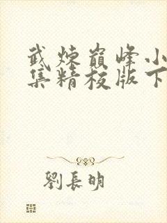 武炼巅峰小说全集精校版下载