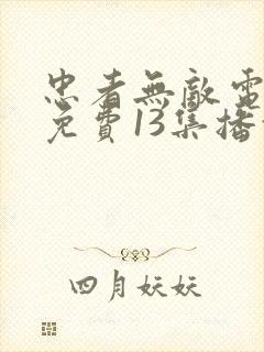 忠者无敌电视剧免费13集播放下载