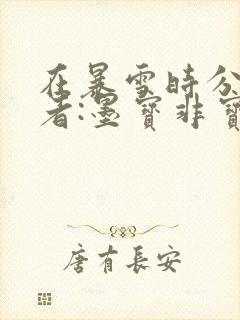 在暴雪时分》作者:墨宝非宝