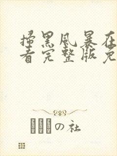 扫黑风暴在线观看完整版免费观看