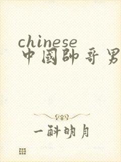 chinese中国帅哥男男gaygay网站