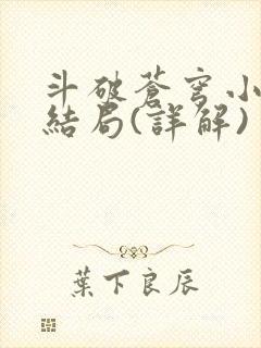 斗破苍穹小说大结局(详解)