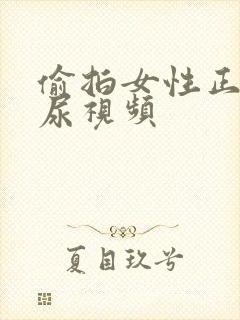 偷拍女性正面撒尿视频