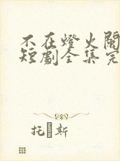 不在灯火阑珊处短剧全集完整版封面