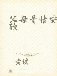 父母爱情安杰安欣封面