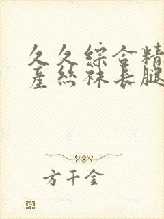 久久综合精品国产丝袜长腿