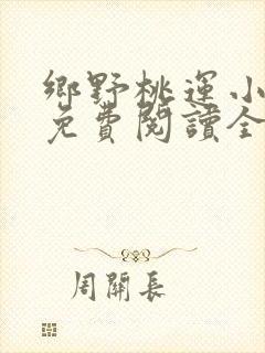 乡野桃运小傻医免费阅读全文封面
