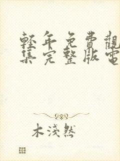 轻年免费观看全集完整版电影高清