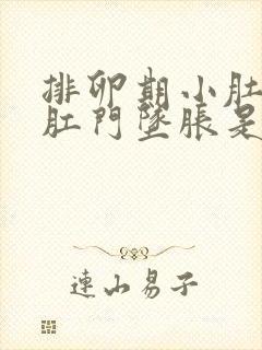 排卵期小肚子疼肛门坠胀是怎么回事