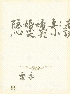 隐婚娇妻:老公,心尖宠小说