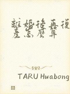 离婚后再复婚财产怎么算