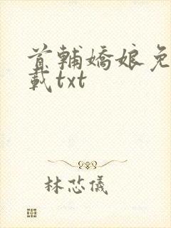 首辅娇娘免费下载txt封面