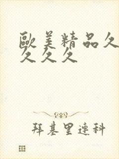 欧美精品久久久久久久