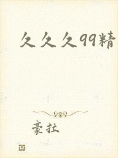 久久久99精品