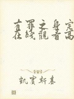 有罪之身完整版在线观看高清免费封面