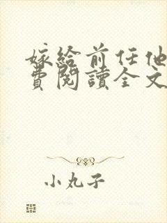 嫁给前任他哥免费阅读全文封面