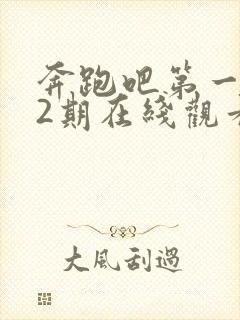 奔跑吧第一季12期在线观看