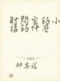 财阀家的小儿子讲的什么