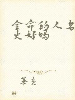 金命的人名字带火好吗