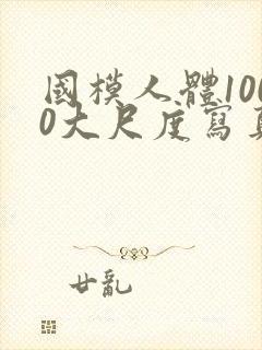 国模人体1000大尺度写真封面