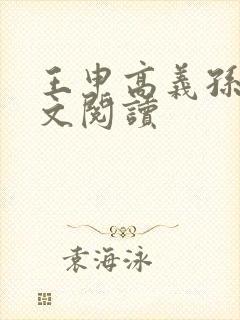 王申高义孙倩全文阅读封面