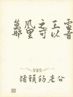 万凰之王电视剧哪里可以看