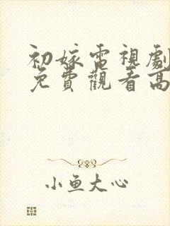 初嫁电视剧全集免费观看高清