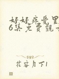 好好疼爱里面第6集免费观看姜国