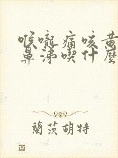 喉咙痛咳黄痰流鼻涕吃什么药封面