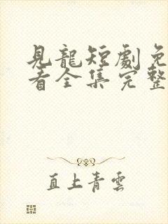 见龙短剧免费观看全集完整版高清