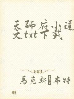 天师府小道士全文txt下载封面