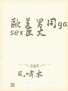 欧美男同gaysex巨大