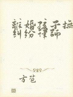 离婚孩子抚养权纠纷律师