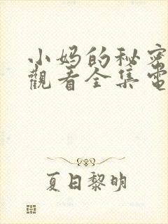 小妈的秘密免费观看全集电视剧完整版封面