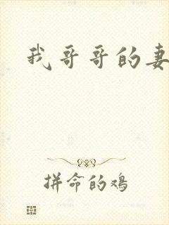 我哥哥的妻子3封面