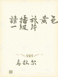 请播放黄色录像一级片