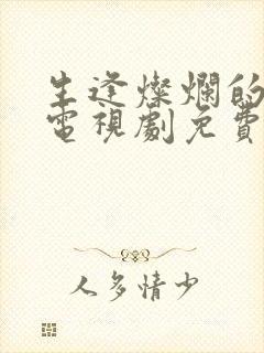 生逢灿烂的日子电视剧免费观看全集