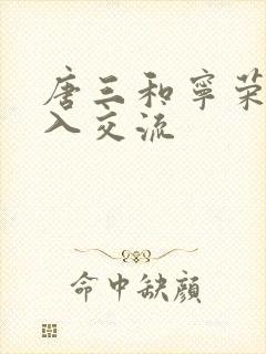 唐三和宁荣荣深入交流