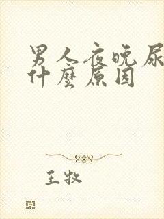 男人夜晚尿频是什么原因封面